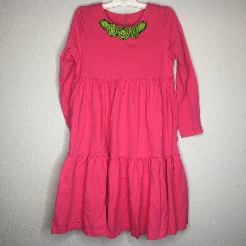 Hanna Andersson, girl's size 120 (6/7) tier dress